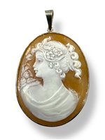 Pendente Mandile 1922 Donna Cammei  in Argento Conchiglia 2MCICM50 - 2MCICM50
